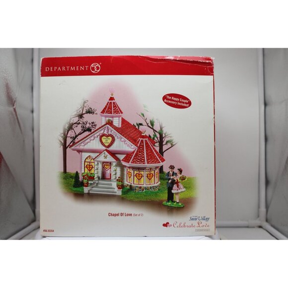 Dept 56 Snow Village - Chapel of Love, Set of 2 - Picture 8 of 8